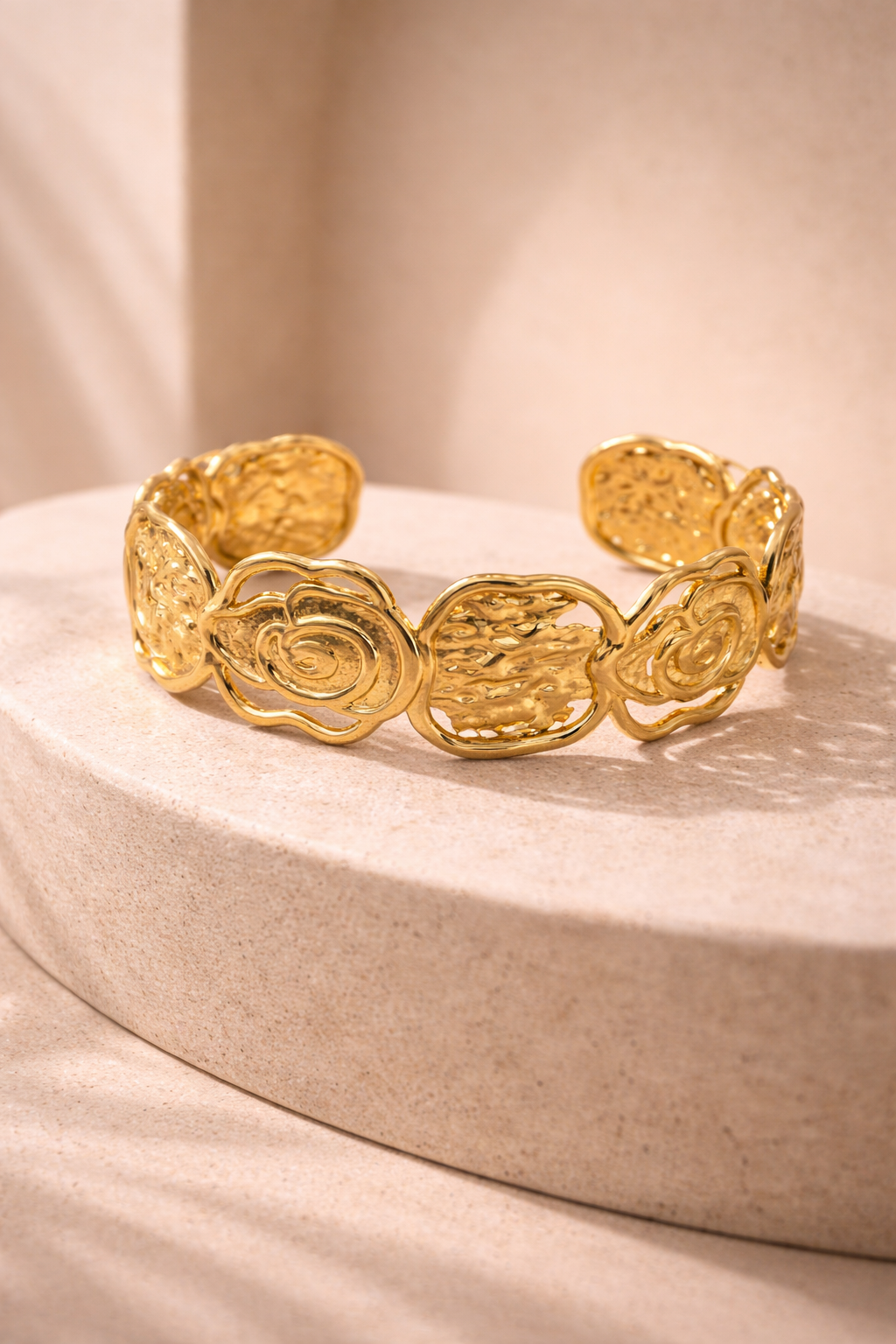 Vintage Aura Bloom Cuff