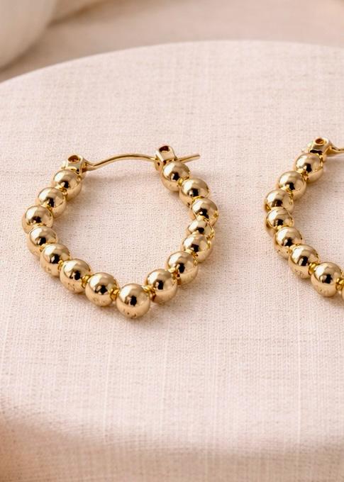 Beaded Hoop Earrings