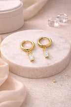 Crystal Drop Hoop