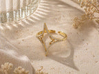 Vera V-Shine Open Ring