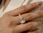 Seraphina Wing Pear Ring
