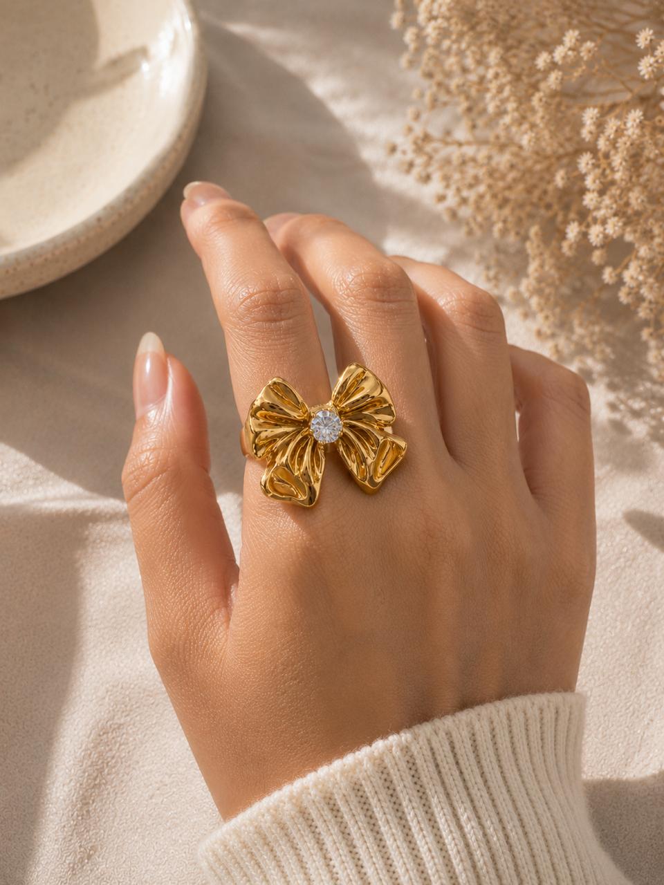 Celeste Bow Ring