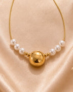 Celeste Pearl Sphere Necklace