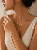 Celeste Pearl Sphere Necklace