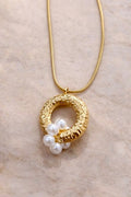 Elysian Pearl Loop Pendant Necklace