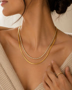 Luxe Dual Layer Chain Necklace