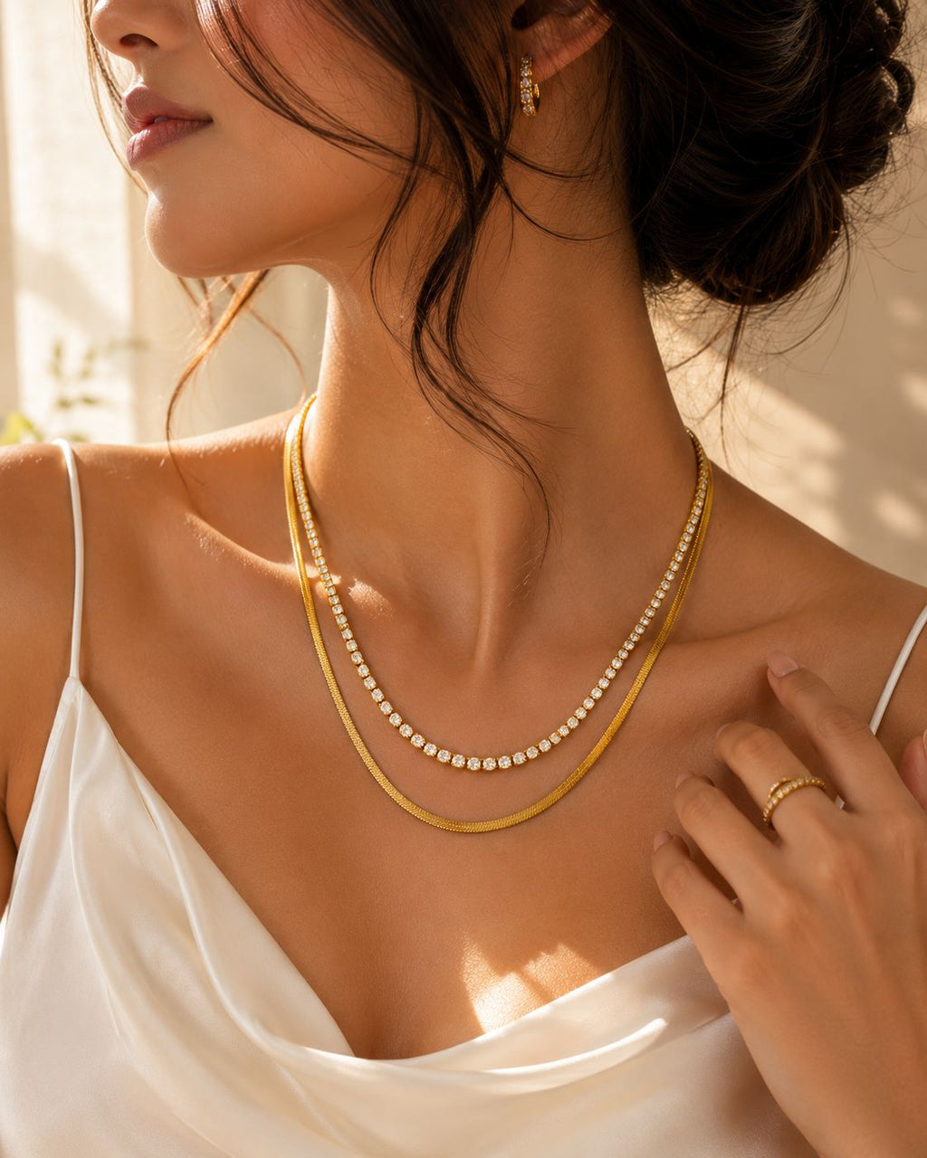 Luxe Dual Layer Chain Necklace