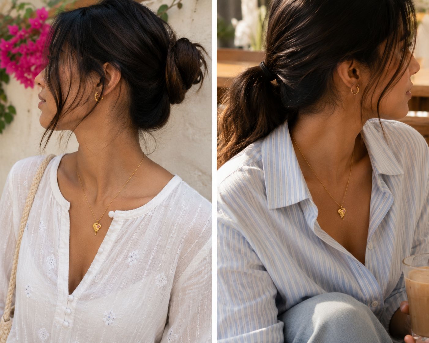 Blush Melt Heart Necklace