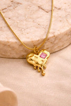 Blush Melt Heart Necklace