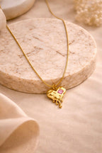 Blush Melt Heart Necklace