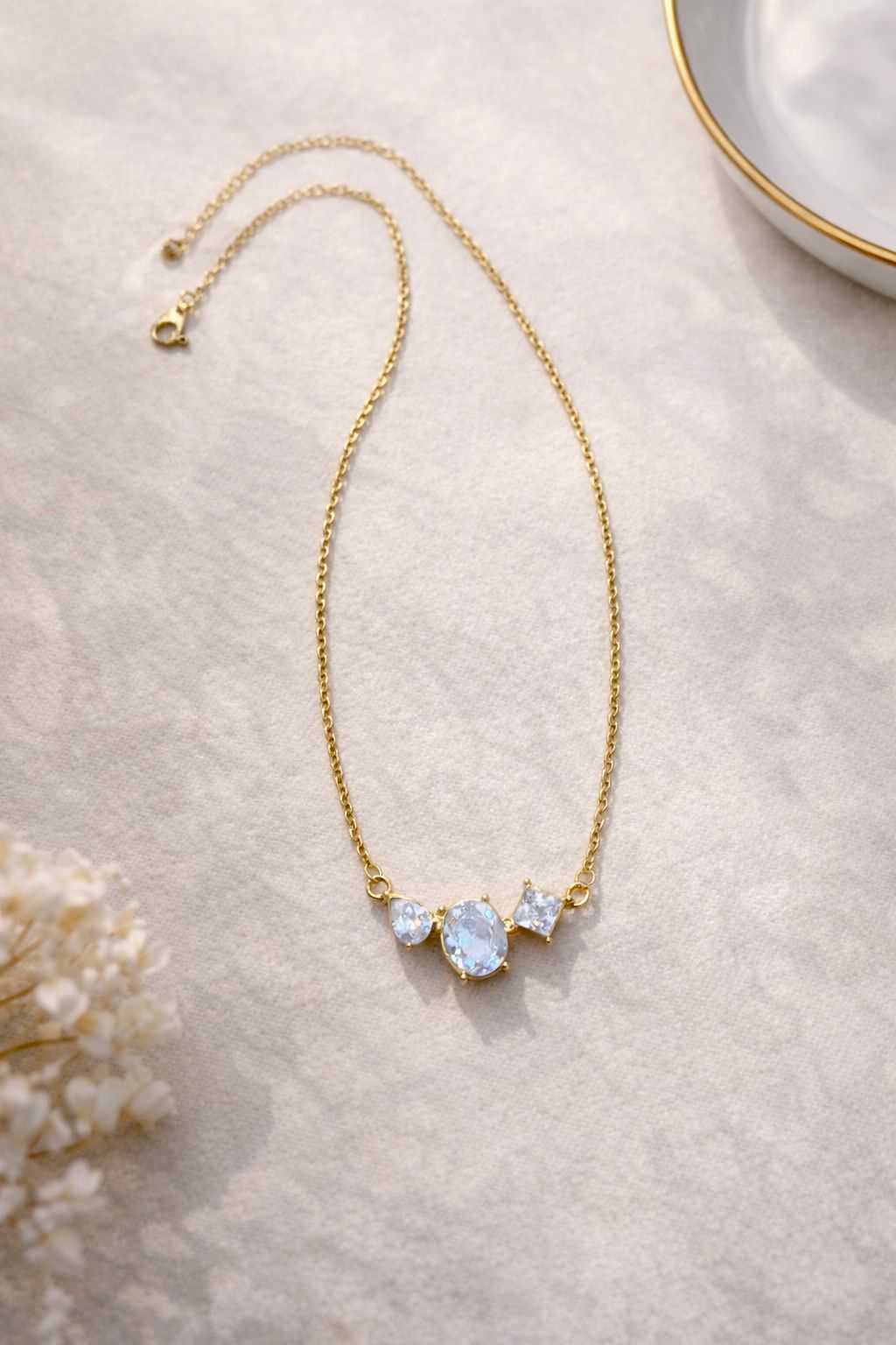 Trilogy Crystal Necklace