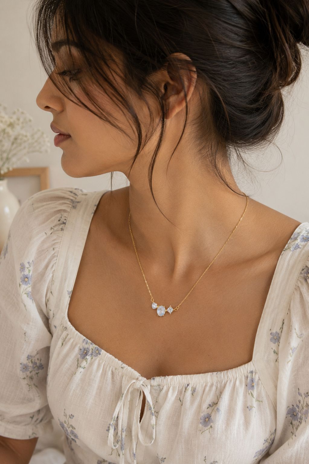 Trilogy Crystal Necklace