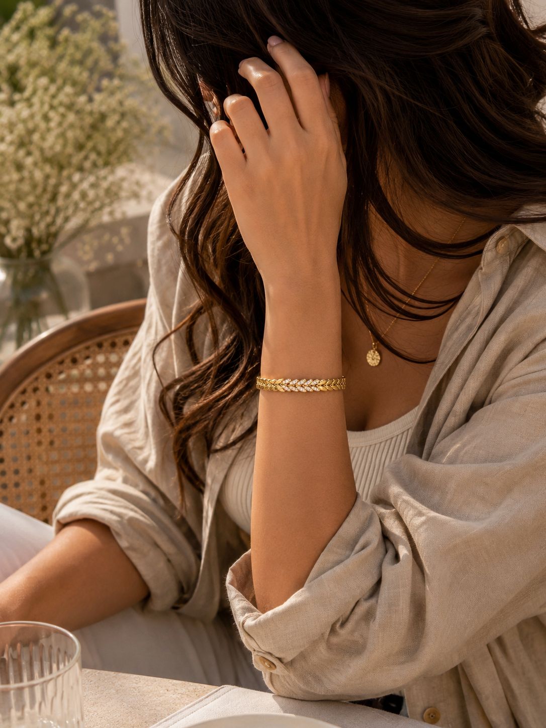 Golden Vine Chain Bracelet