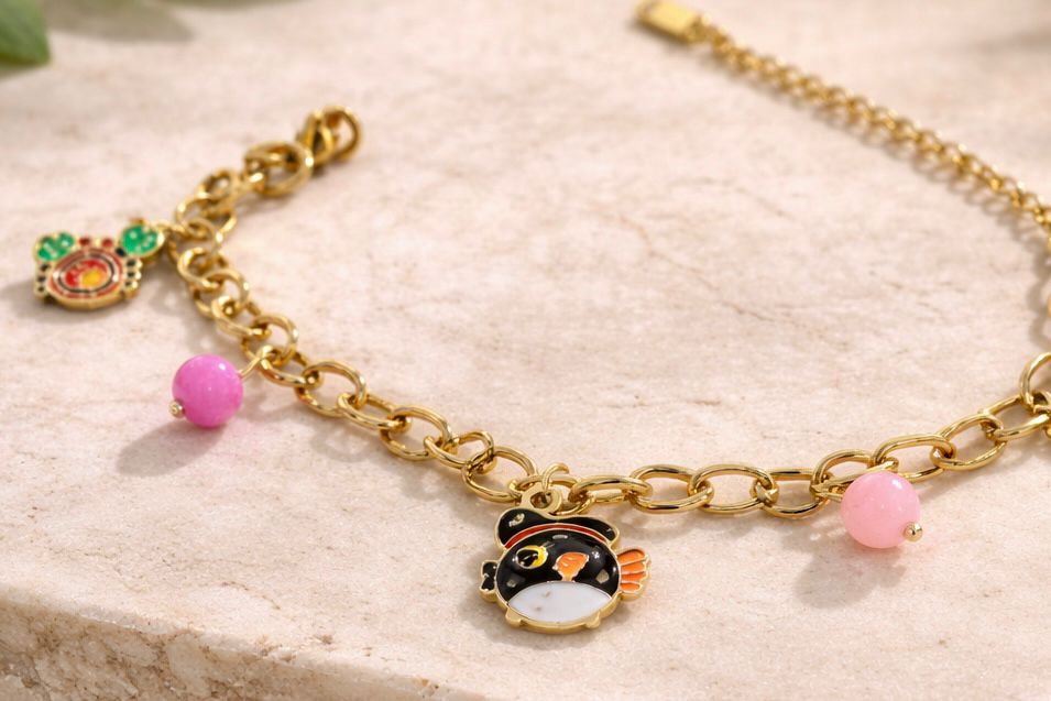 Enamel Charm Bracelet