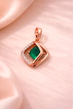 Emerald Halo Pendant