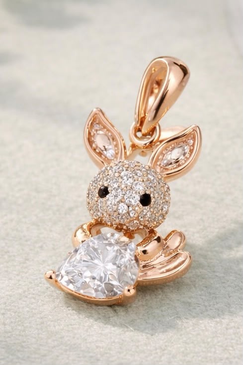 Crystal Bunny Pendant