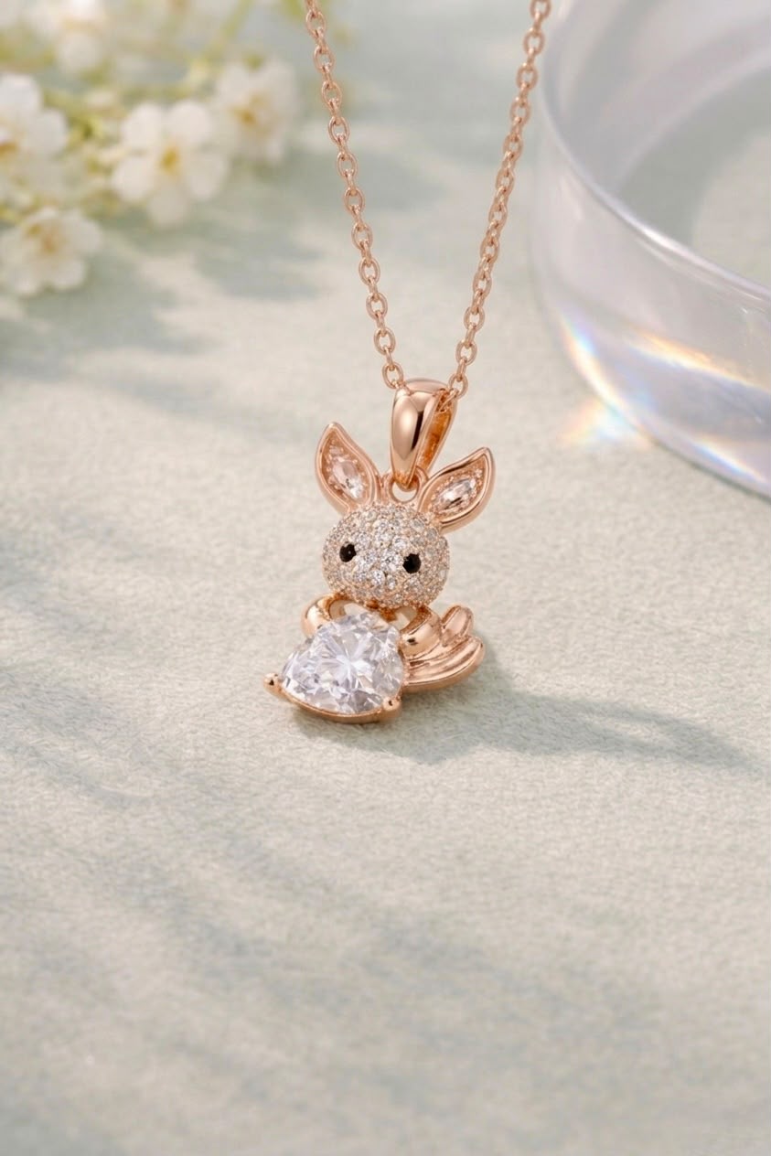 Crystal Bunny Pendant
