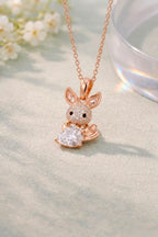 Crystal Bunny Pendant