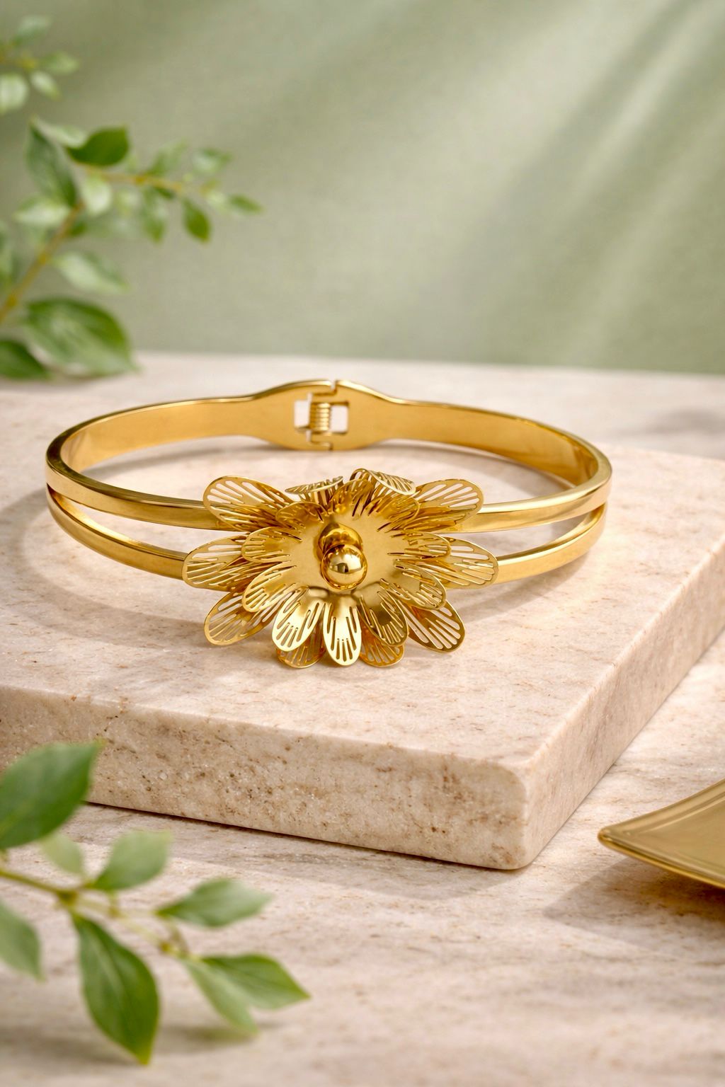 Bloom Statement Bangle Bracelet