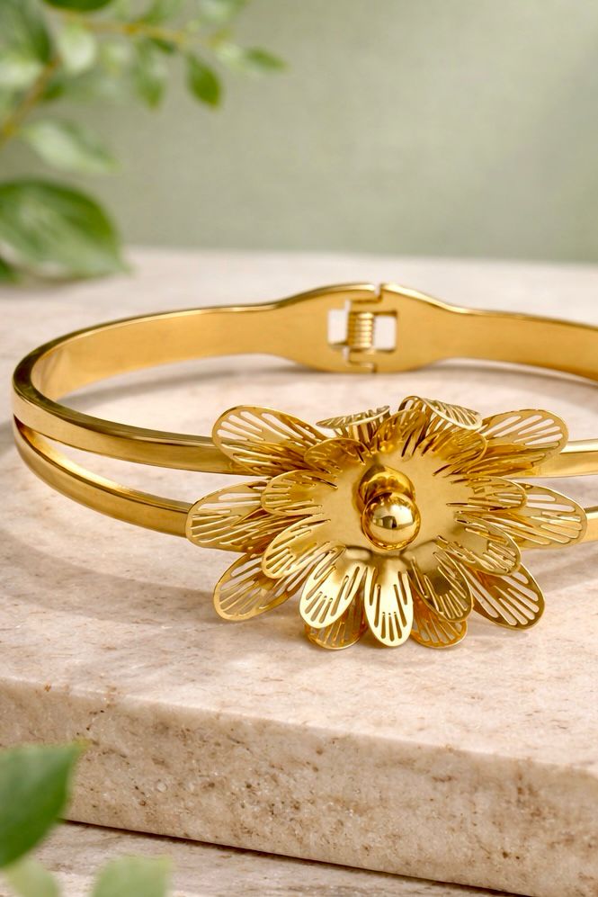 Bloom Statement Bangle Bracelet