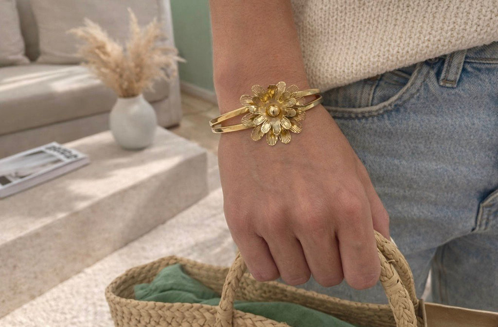 Bloom Statement Bangle Bracelet