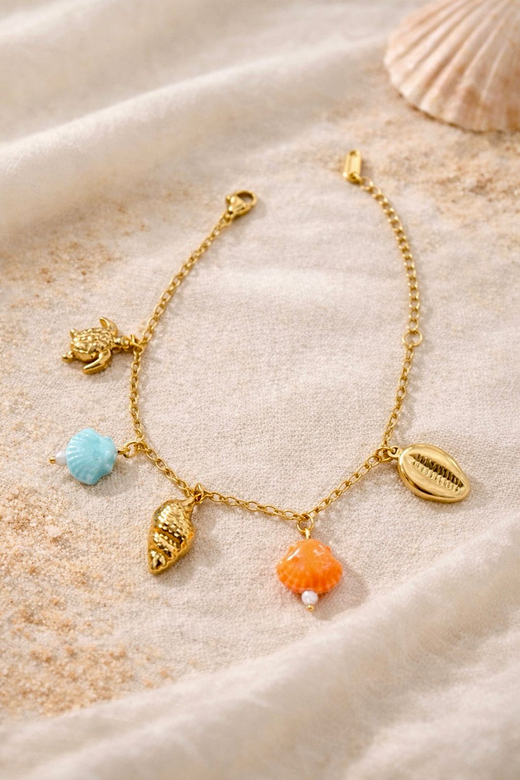 Ocean Charm Chain Bracelet
