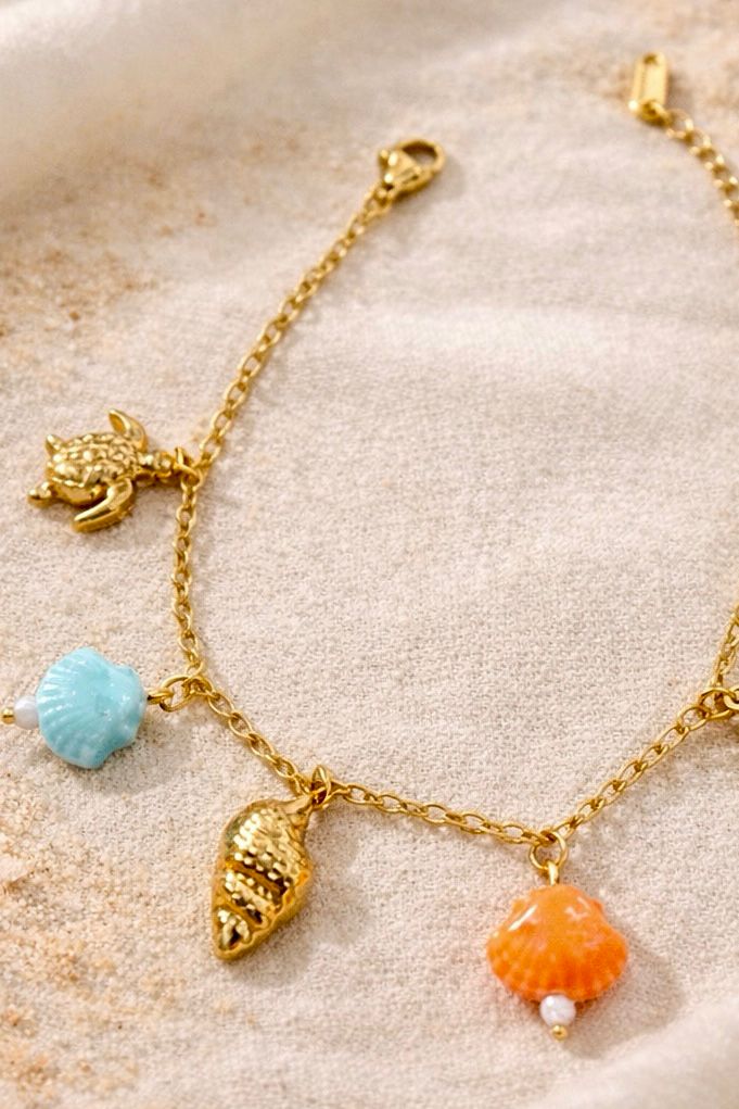 Ocean Charm Chain Bracelet