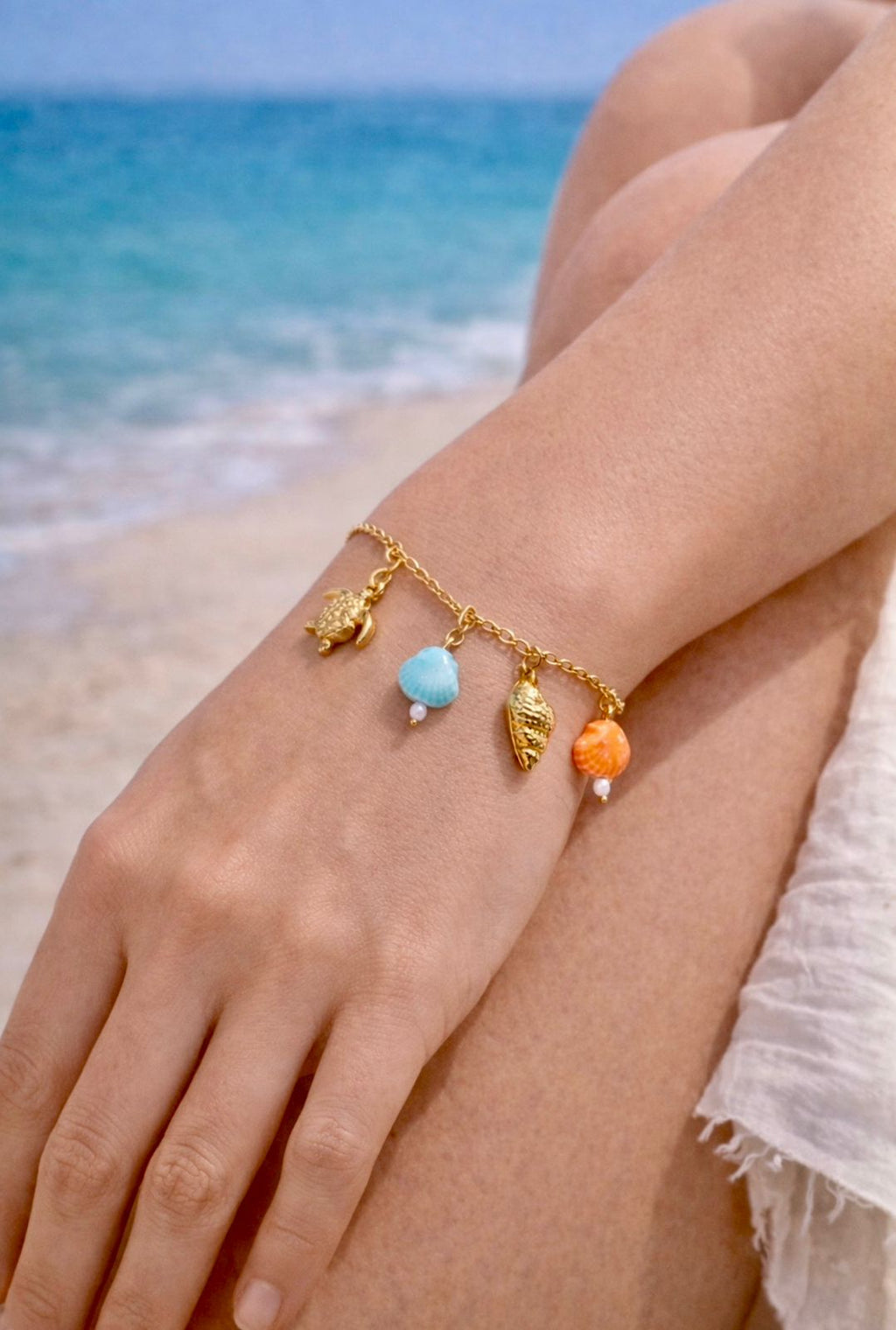 Ocean Charm Chain Bracelet