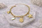 Ocean Charm Link Bracelet