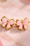 Blush Bow Stud