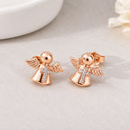 Rose Angel Blessing Studs