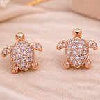 Galaxy Turtle Charm Studs