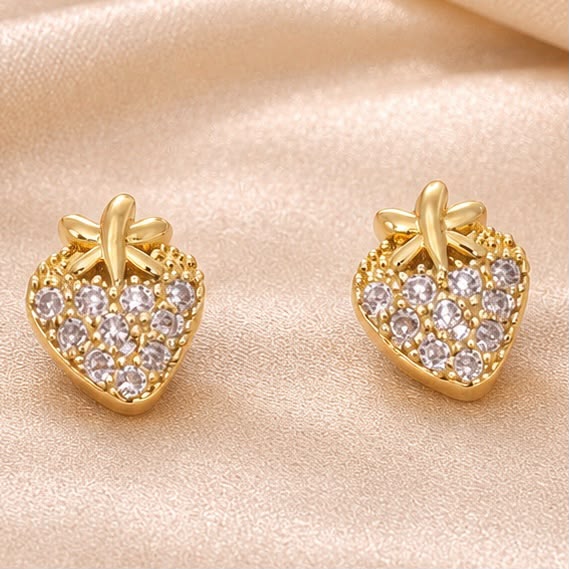 Sparkling Strawberry Studs