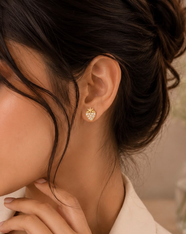 Sparkling Strawberry Studs