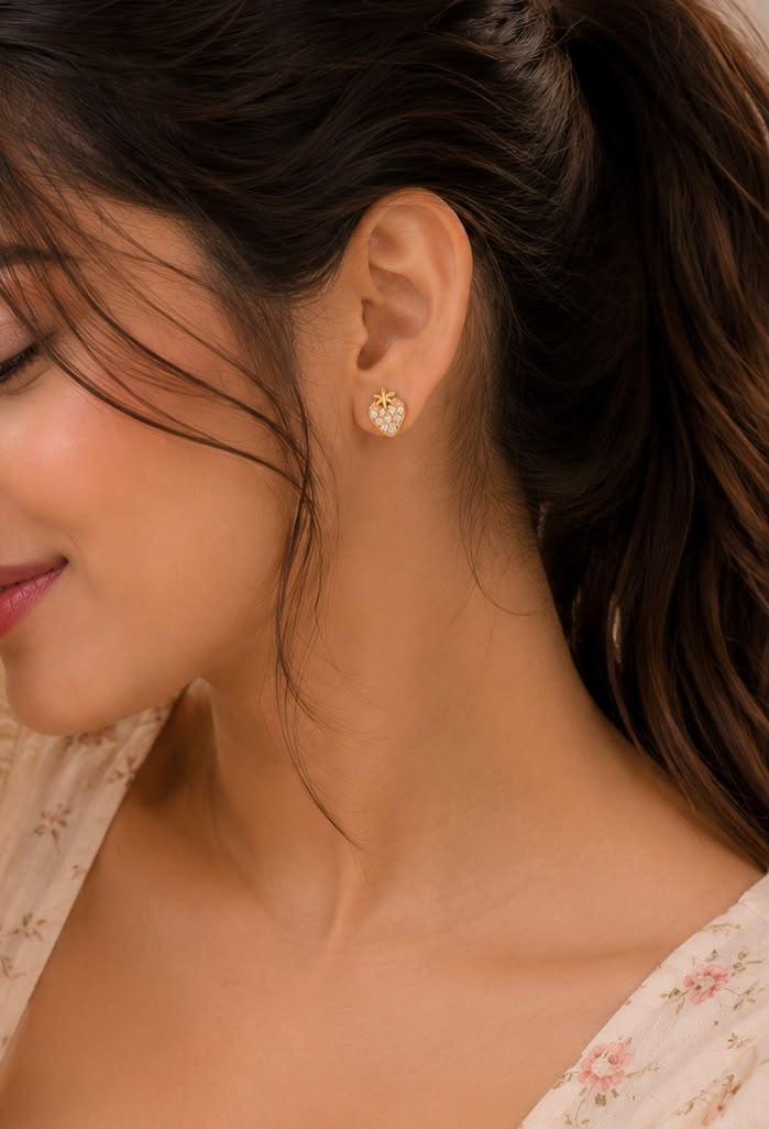 Sparkling Strawberry Studs