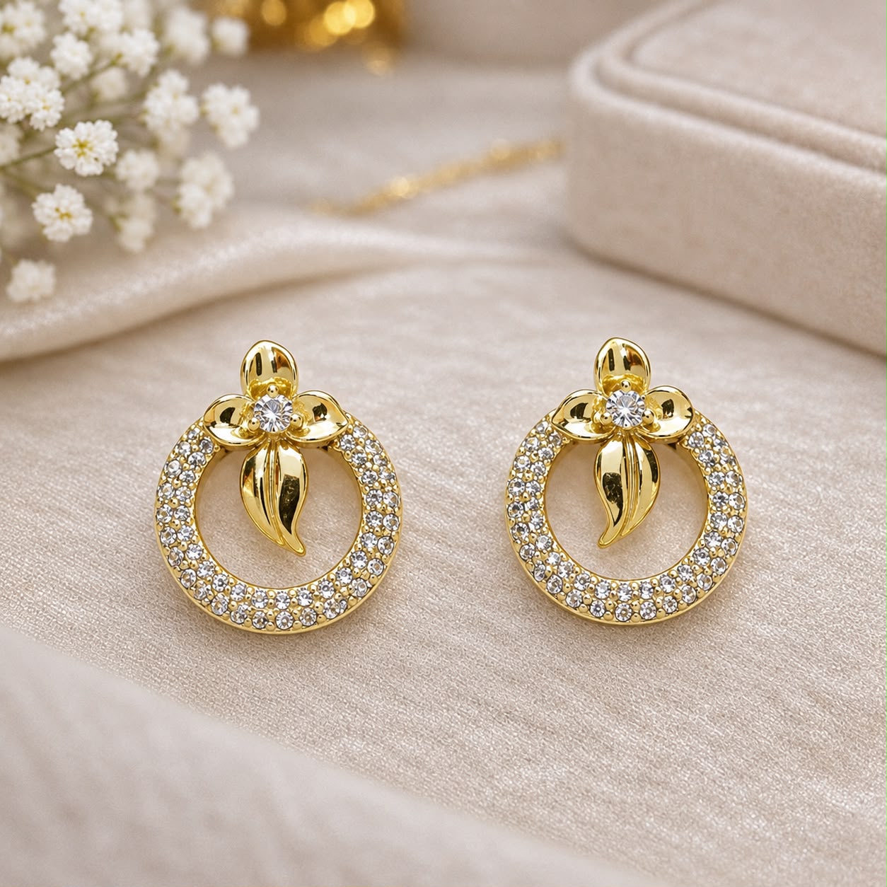 Flora Halo Luxe Studs
