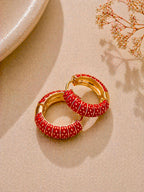Red Enamel Hoop