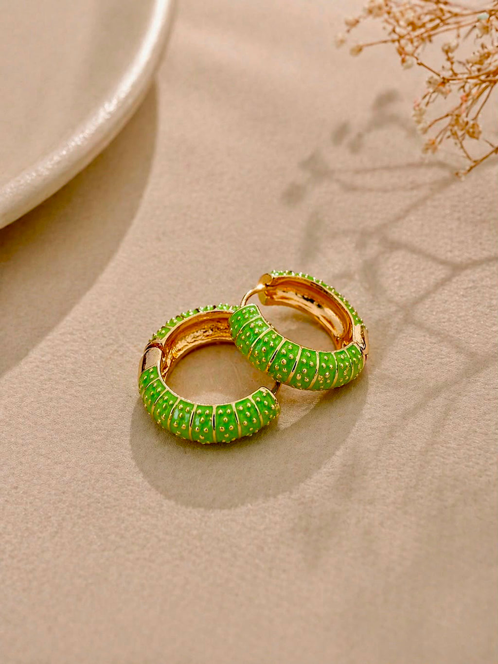 Green Enamel Hoop
