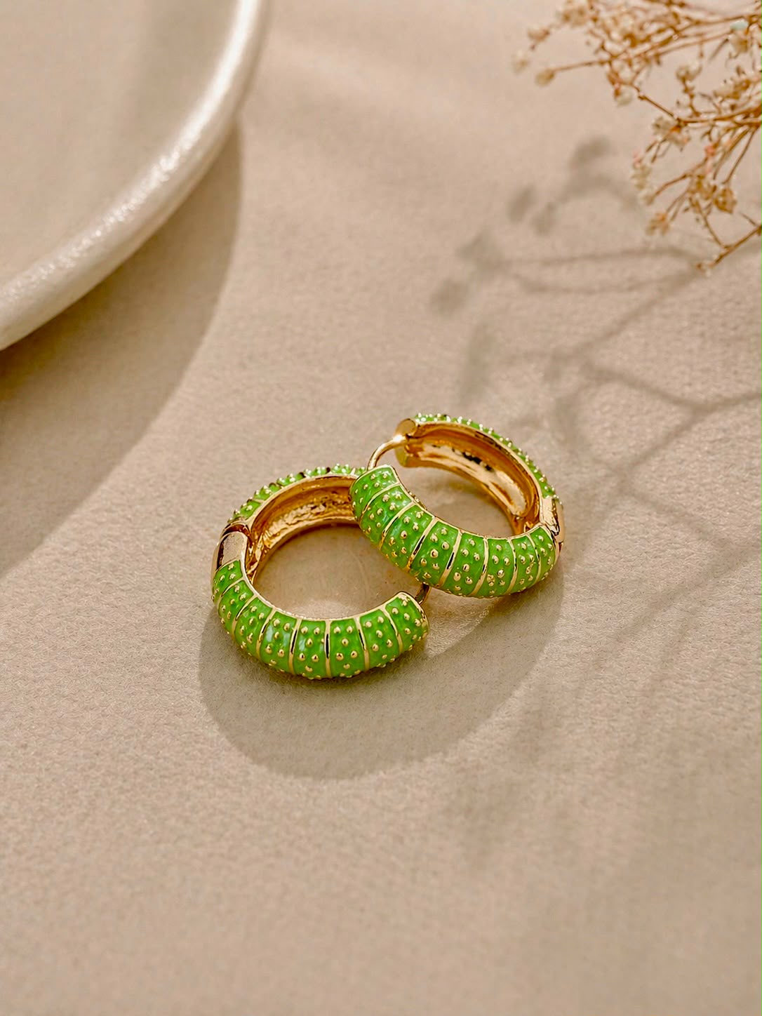 Green Enamel Hoop