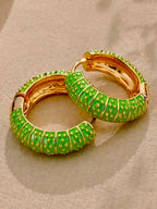 Green Enamel Hoop