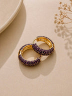 Purple Enamel Hoop