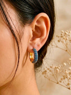 Blue Enamel Hoop