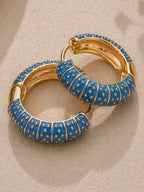 Blue Enamel Hoop