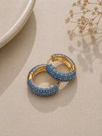 Blue Enamel Hoop