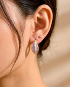 Violet Stroke Enamel Hoop