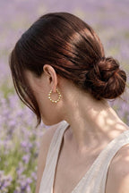 Beaded Hoop Earrings