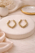 Beaded Hoop Earrings