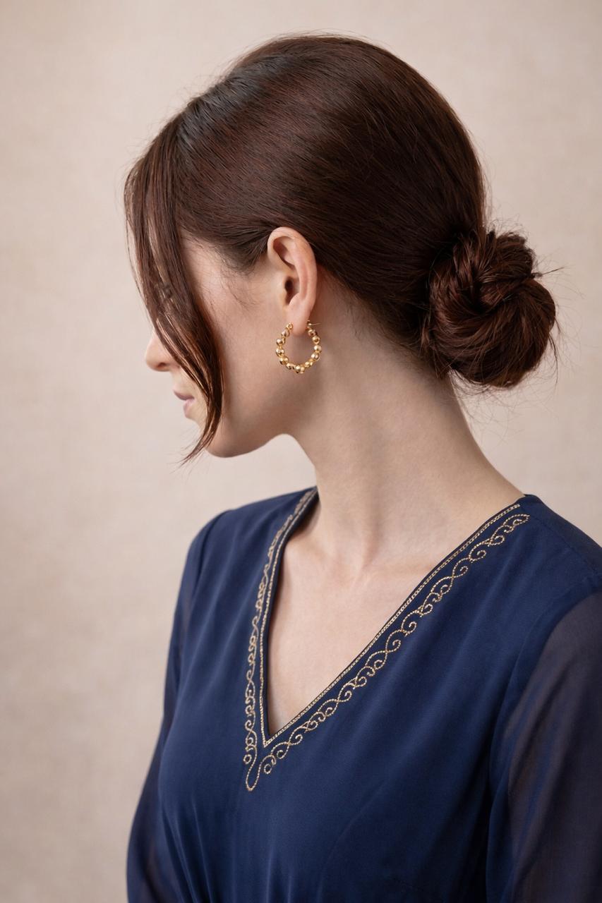 Beaded Hoop Earrings
