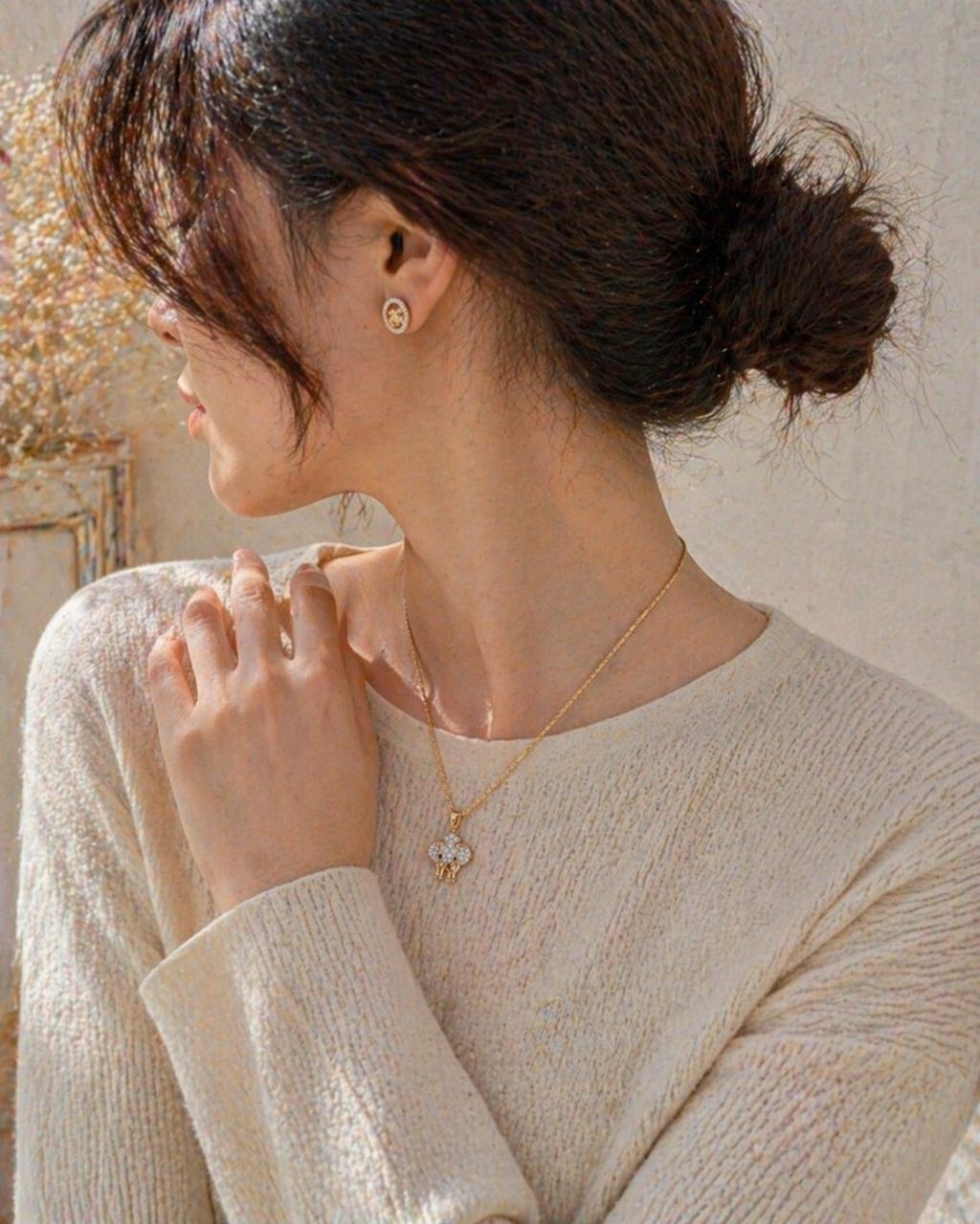 Rose Gold Elephant Charm
