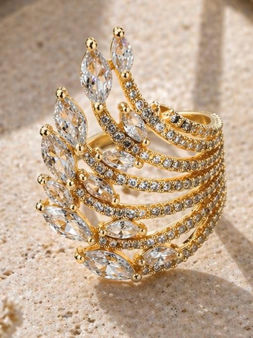Regalia Crown Crystal Ring